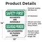 Signmission Safety Culture Sign, 10 in Width, Vinyl Decal, Rectangle, Bilingual OS-2PACK-SF-D-1014-L-10730 - alternate 3